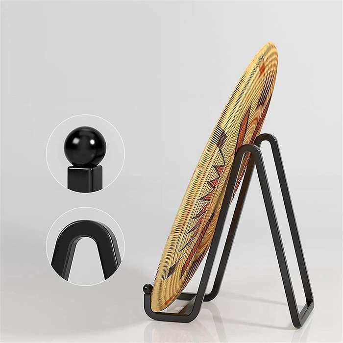 3 Inch Plate Stands for Display Metal Frame Holder Stand Picture, Decorative Plate, Book, Photo Ease