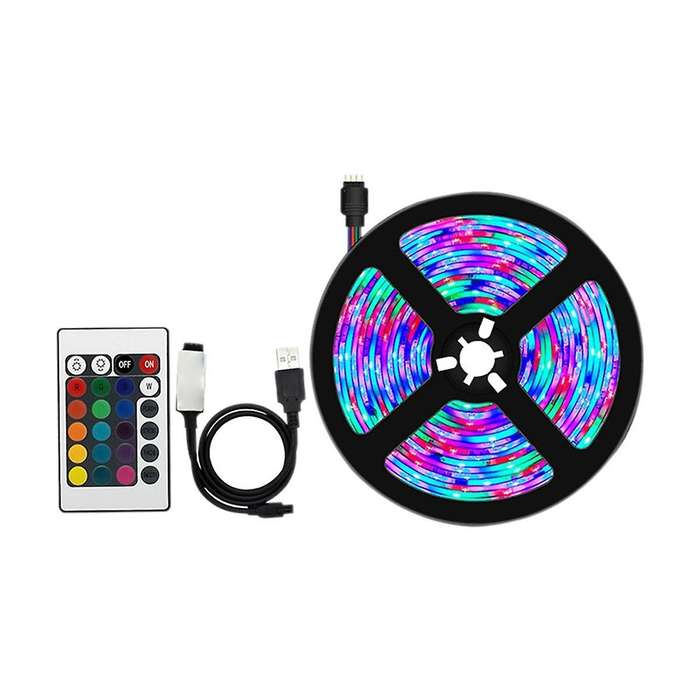 3 Meter LED Light Strip Set 5050RGB Remote Control Bluetooth 5v Colorful Light Strip Set TV Backgro
