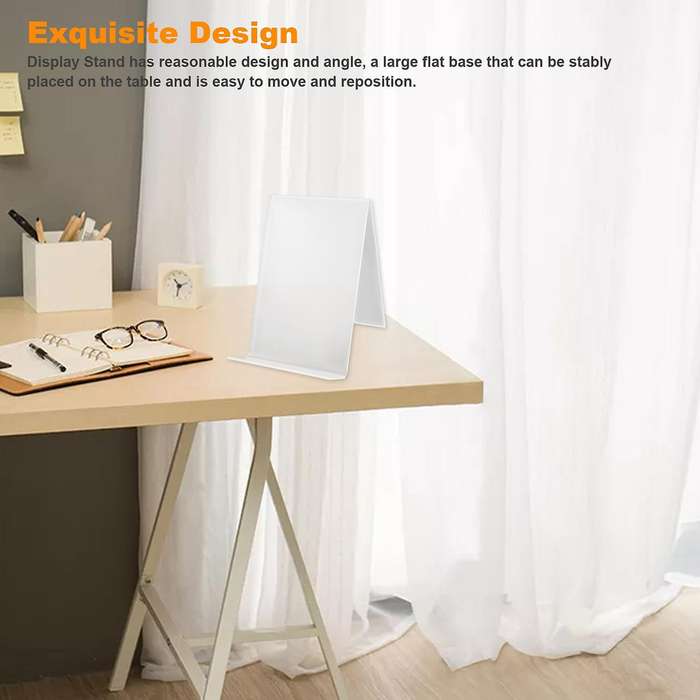 3 Pcs Acrylic Book Stand,Clear Acrylic Display Stand, Clear Holder for Displaying Pictures,Jewelry,W