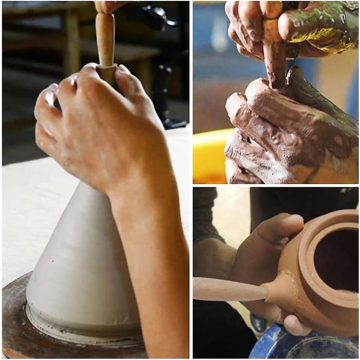 3 Pcs 3 Styles Double Ended Pottery Spout Maker, Pottery Molds Set for Clay Spout Shaping, Trimming,