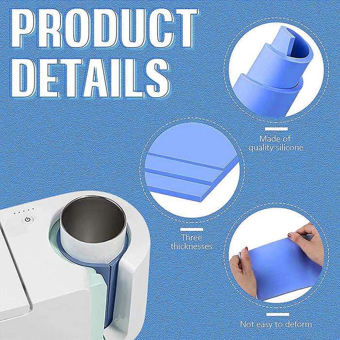 3 Pcs Sublimation Tumbler Wrap Silicone Sheets with Mug Press Bundle Accessories and Mug Press Subl