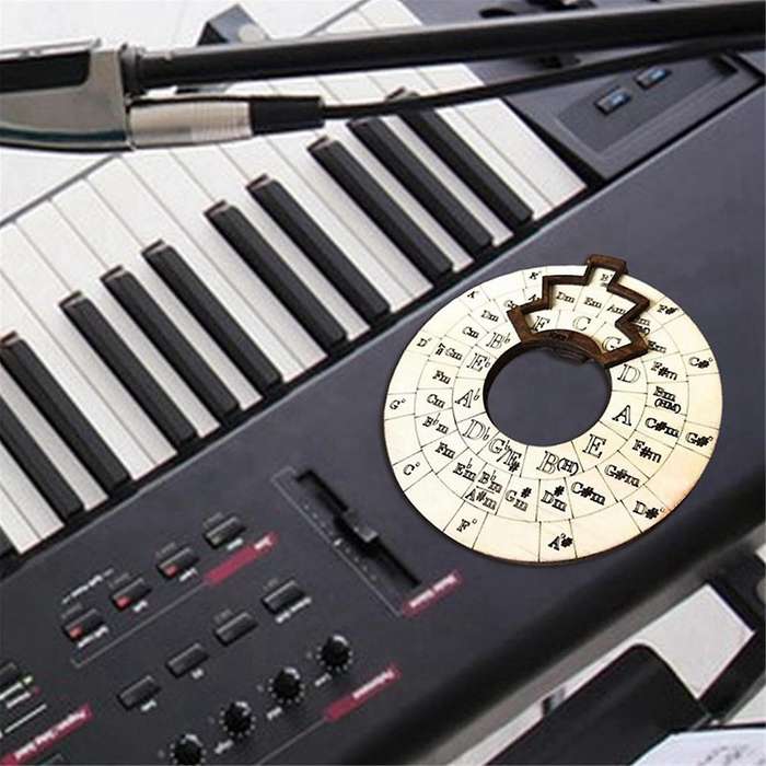 3 PCS Wooden Melody Tool, Melody Music Wheel, Circle of Fifths Wheel Guitar Learning Tool, Circle Wo