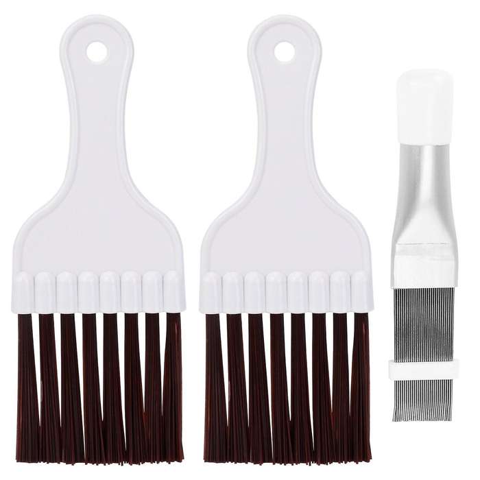 3 Pieces Air Conditioner Condenser Fin Comb, Fin Cleaning Brush Air Conditioner Fin Cleaner Refrige