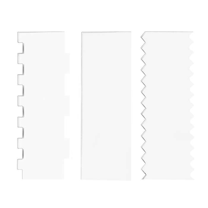 3 Pieces Cake Scrapers Clear Cake Icing Scraper Frosting Buttercream Large Cake Smoother Scraper Ca