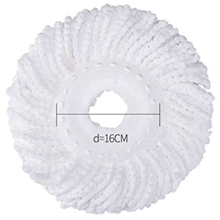 3 Replacement Mop -Head Refill for 360 Spin Mop-Microfiber Replacement -Round Shape Standard Size