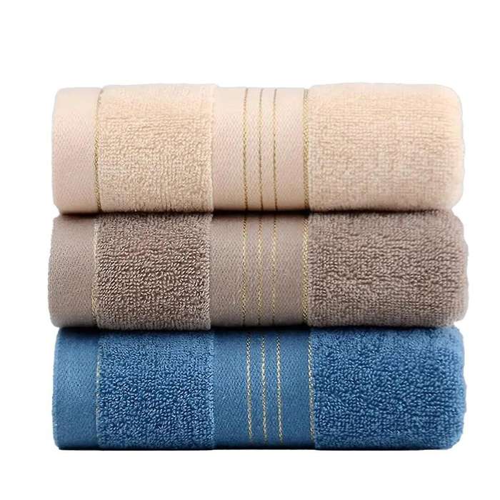 3 Towels Thickened Absorbent Towel Pure Cotton Quick Absorbent Soft Quick Dry Thickened Face Towel