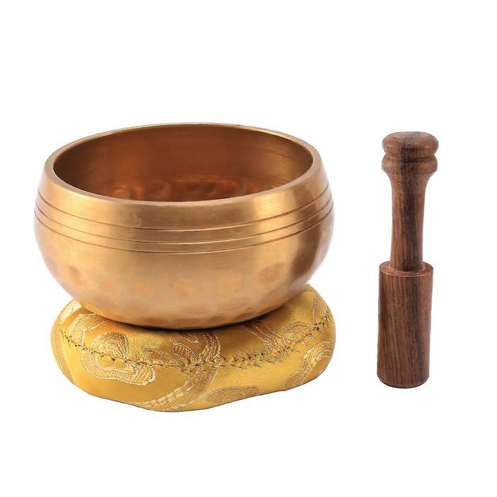 3.2 Inch Tibetan Singing Bowl Meditation Yoga Meditation Bowl Wooden Stick Cushion