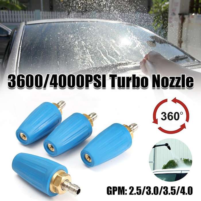 3.5 GPM 400PSI Turbo Rotating Spray Nozzle 360 Degree Rotating Turbo for Pressure Washer with 1/4inc