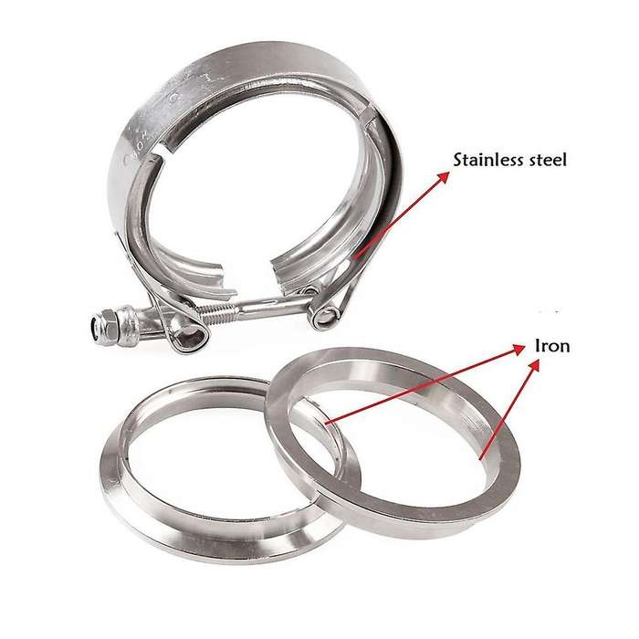 3.5 Inch Stainless Steel-304 V-Clamp Flange Sleeve Kit for 89mm OD Pipe