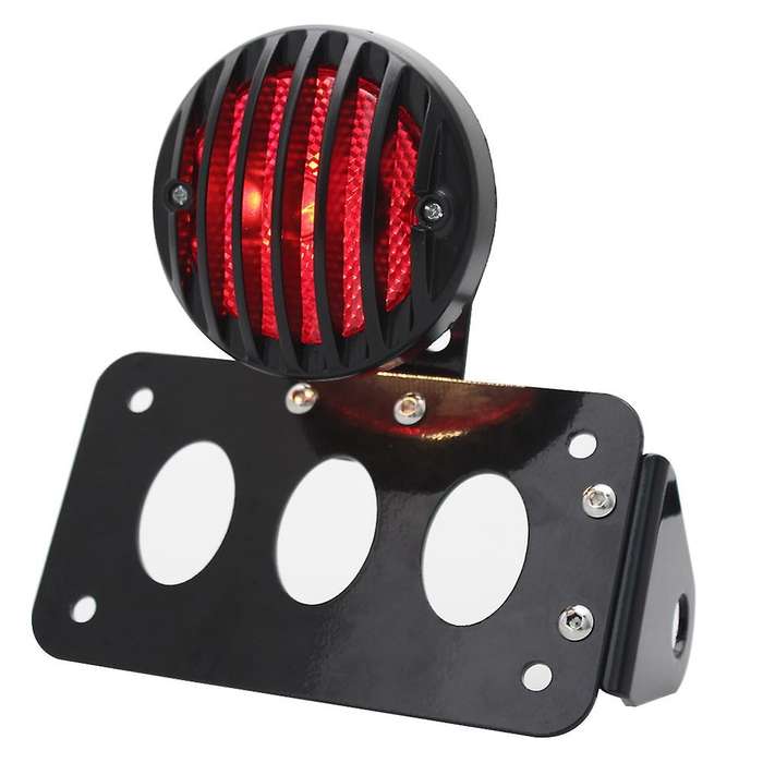 3/4 Inch Motorcycle 12V LED Brake Tail Light License Plate Bracket Tail Light for Nightster