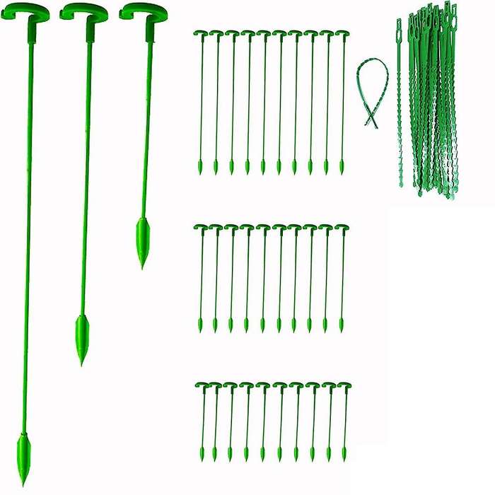30 Pack Plant Support Stakes, Garden Single Stemmed Plant Support Plant Stakes, Plant Prop, Plant S