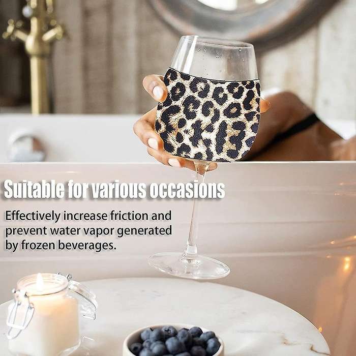 30 Pieces of Sublimation Blank Products-Wine Glass Sublimation Neoprene Insulation Cover, DIY Sublim
