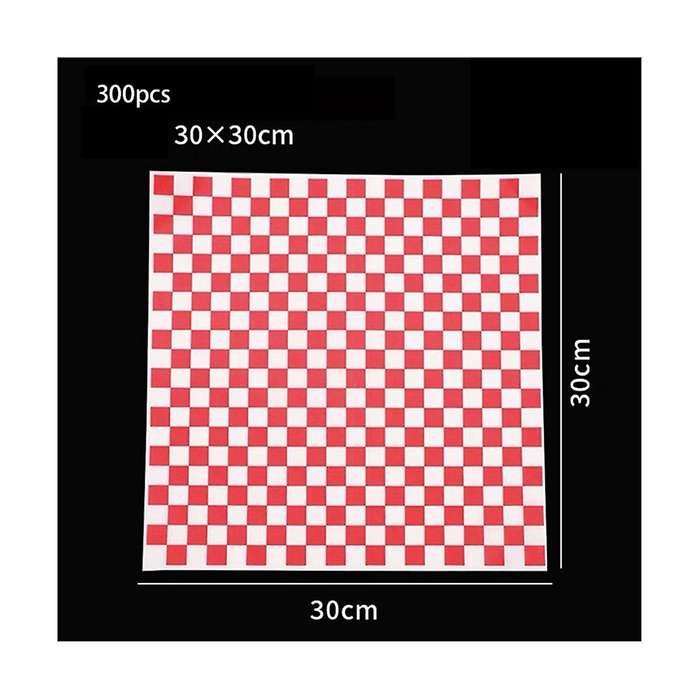 300 Sheets Of Oil-absorbing Paper Food Liner Oil-proof Paper Sandwich Paper Pad Paper Hamburger Wrap