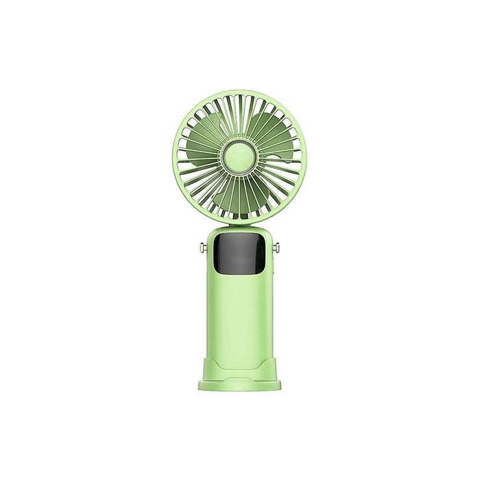 3000MAh Summer Handheld Fan Portable Folding Fan USB Charging High Wind Power Fan with LED Screen fo