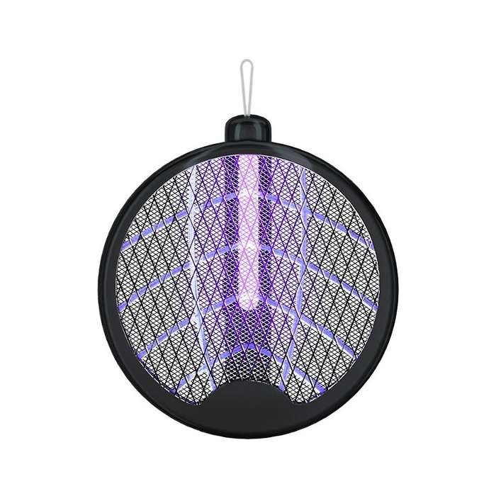3000v Electric Mosquito Swatter with Lamp Usb Rechargeable Foldable Bug Zapper Summer Fly Swatter/h