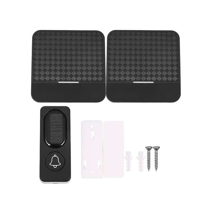 300m Remote Solar Wireless Waterproof Doorbell Light Control Sensor with Transmitter + Receiver Doo