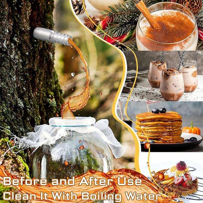 304 Stainless Steel Maple Faucet Tip Maple Syrup Tapping Kit Maple Syrup Synthetic Filter Trunk Fau