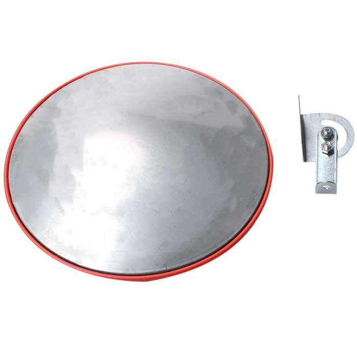 30cm Wide Angle Security Road Mirror Curved Convex Mirror(orange)