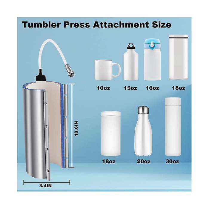 30Oz 110V,Glass Mug Sublimation Heating Transfer Machine for K-Type Thermocouple, for 11Oz 15Oz 20O