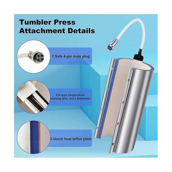30Oz 110V,Glass Mug Sublimation Heating Transfer Machine for K-Type Thermocouple, for 11Oz 15Oz 20O