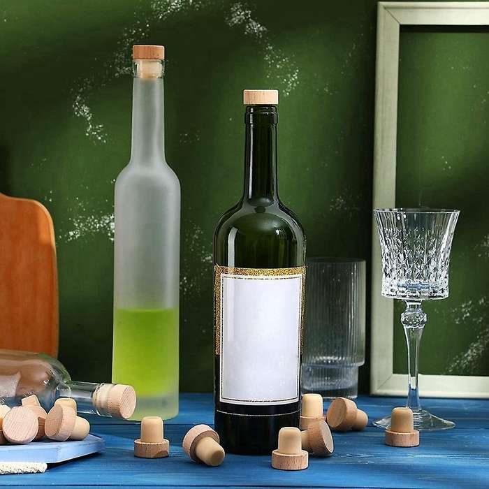 30pc Wine Bottle T Shaped Wooden Stopper Compatible Wooden Wine Stopper