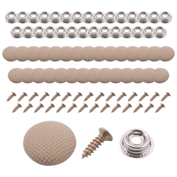 30Pcs Car Ceiling Cloth Fixing Screw Car Roof Fixed Buckle Snap Rivets Retainer Automotive Headliner