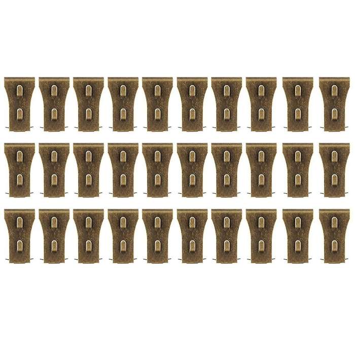 30pcs Brick Wall Clips for Hanging Outdoors Hooks Wall Siding Hooks, No Drill Fits Bricks 2 1/4 Inch