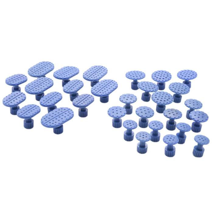 30Pcs Glue Tabs Dent Lifter Tools Dent Puller Removal Slide Hammer Tool Compatible Auto Paintless De