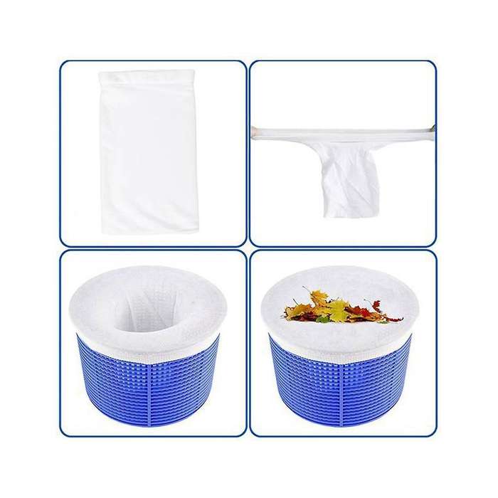 30pcs Pool Skimmer Filter Socks for Above Ground and Inground Pool Skimmer Basket, Pool Nets for Cle