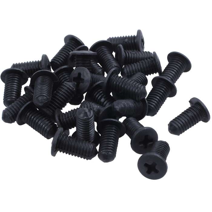 30x 8mm Auto Fender Clips Fit for Front Push-type Retainer Clips Black