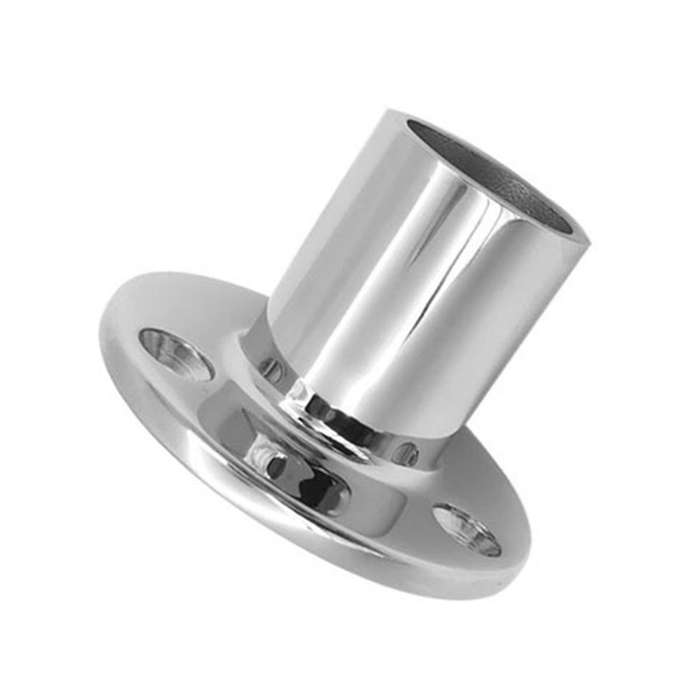 316 Stainless Steel 90 Degree Marine Handrail Fittings Round Post Tube Mount for 32 Diameter Tube