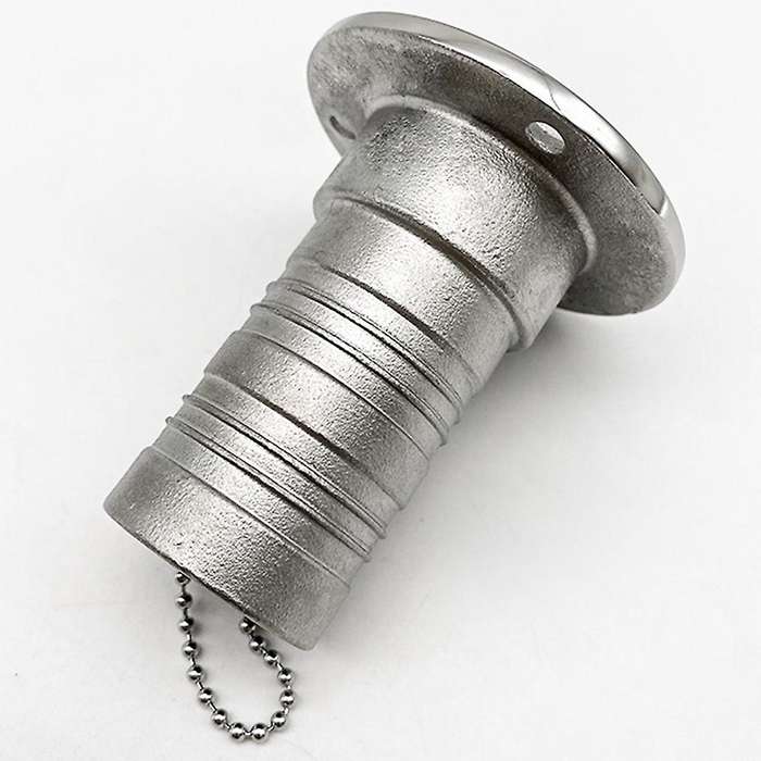 316 Stainless Steel Boat Deck Fill Filler Port Gas Fuel Tank with Key Cap