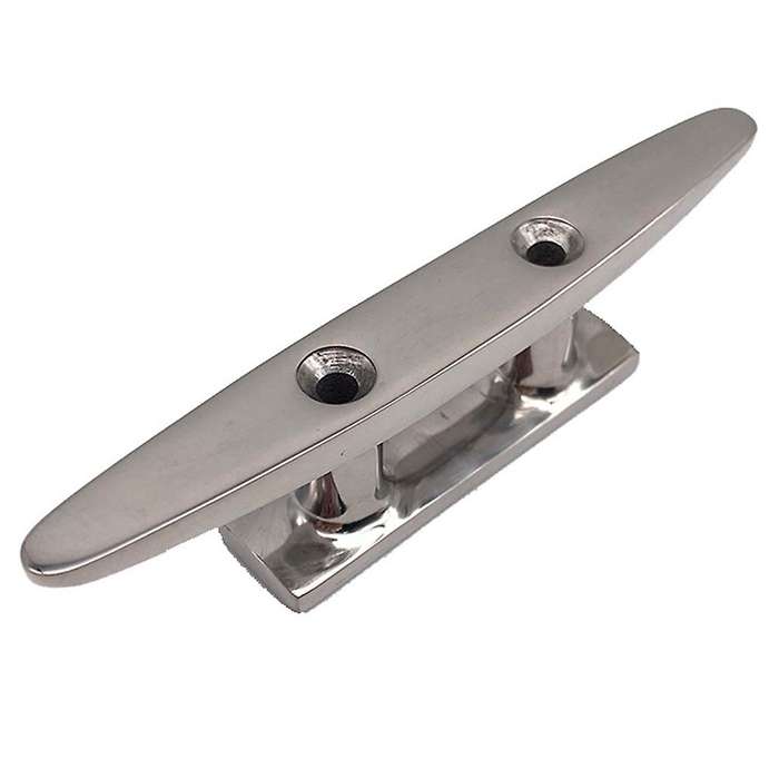 316 Stainless Steel Polished Combo Mooring Cleat 2 Hole Hardware Boat Cleats for Marine Boat Deck Ro