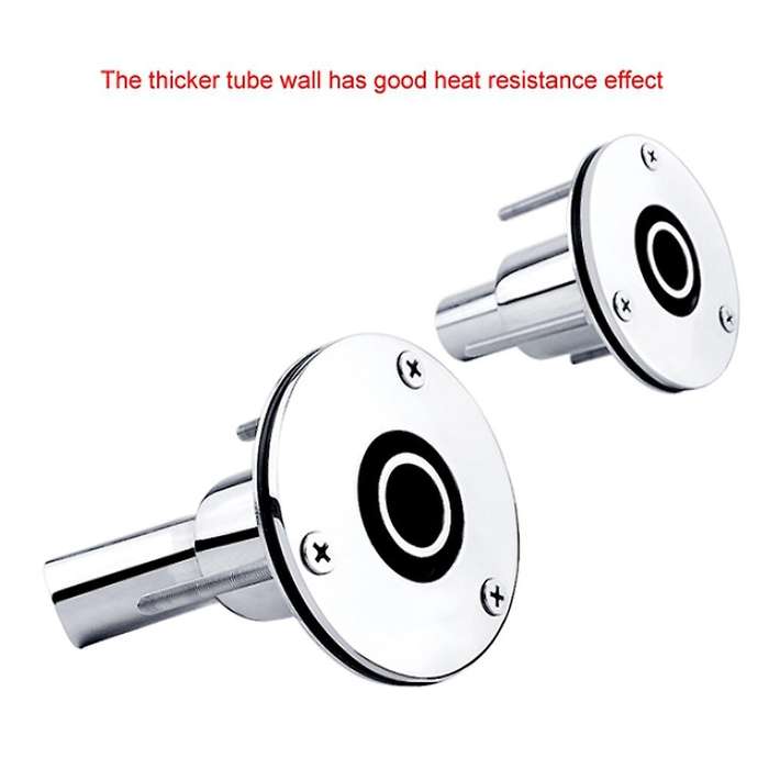 316 Stainless Steel Thru Hull Exhaust Skin Fitting Tube Pipe Socket Part of Air Heater for Boat Mari