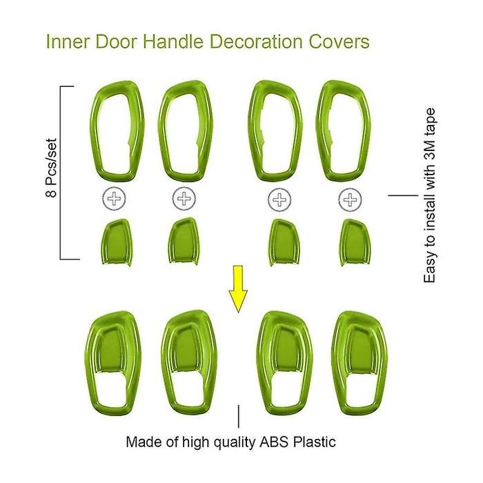 31Pcs Car Interior Accessories Decoration Set for 2015-2020 (Green)