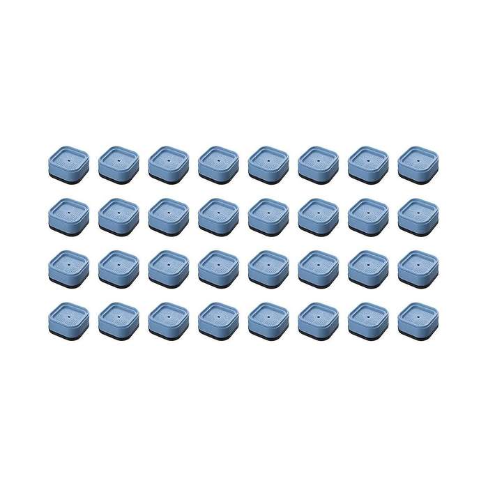 32 Pack Furniture Risers Bed Risers Desk Leg Risers,1.38 Inch Stackable Adjustable Heavy Duty Bed L