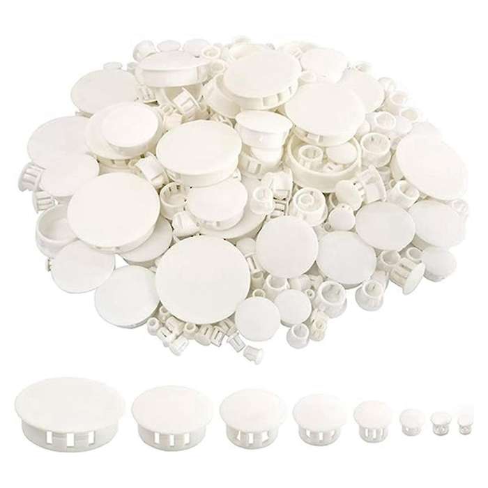 320 Plug Hole Plugs, Hole Cover Snap-In Keyhole Plugs, Panel Hole Plug Decorative Covers for Kitchen