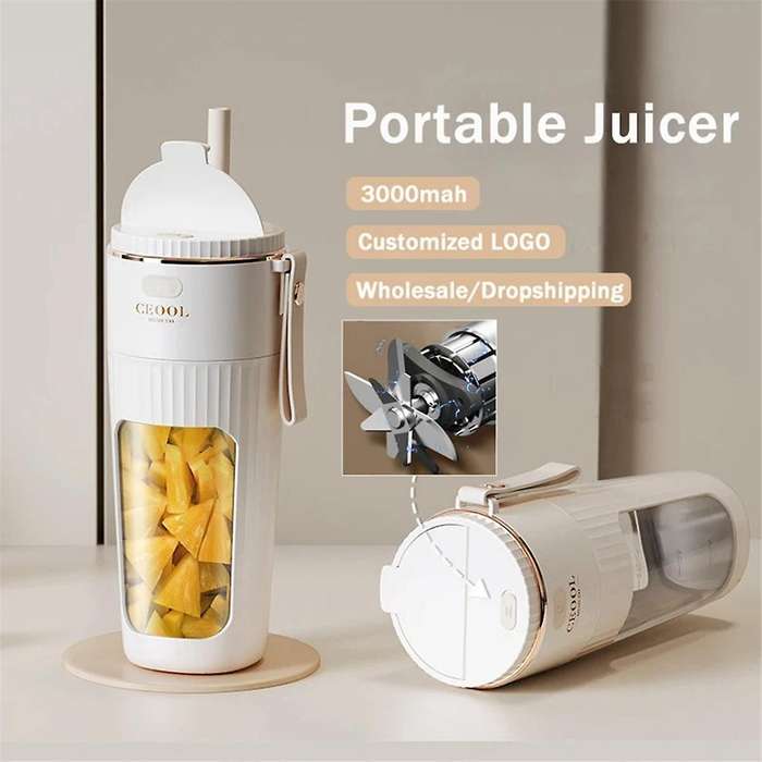 340ML Portable Juicer Wireless with Straw Electric Blender for Juice-Cube Food Supplement Smoothie