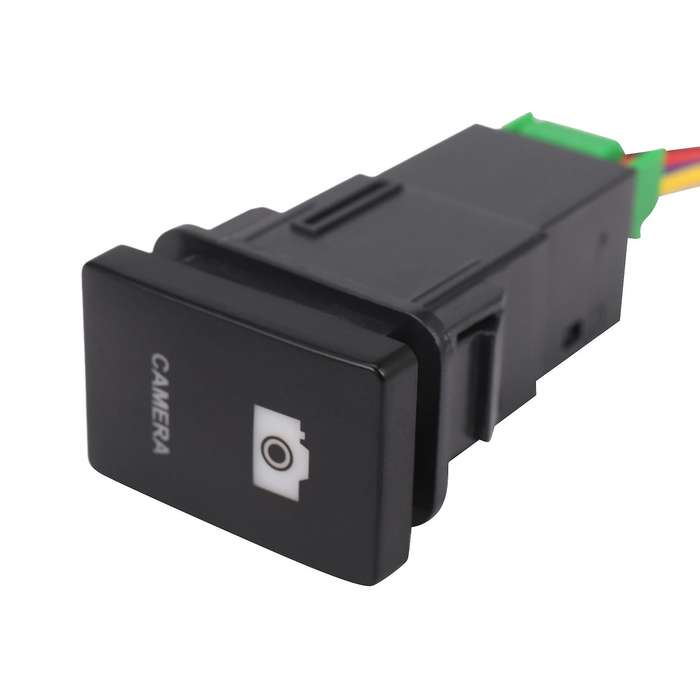 33x22mm 12V Blue LED Illuminated Switch On/Off Compatible Toyota Black