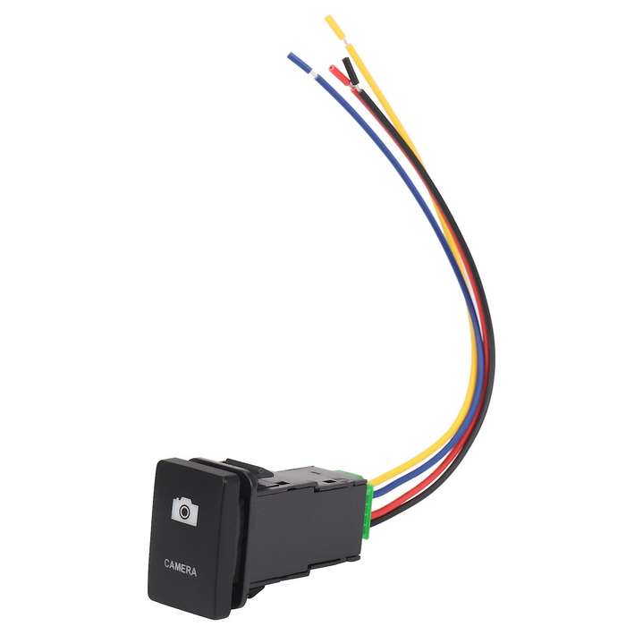 33x22mm 12V Blue LED Illuminated Switch On/Off Compatible Toyota Black