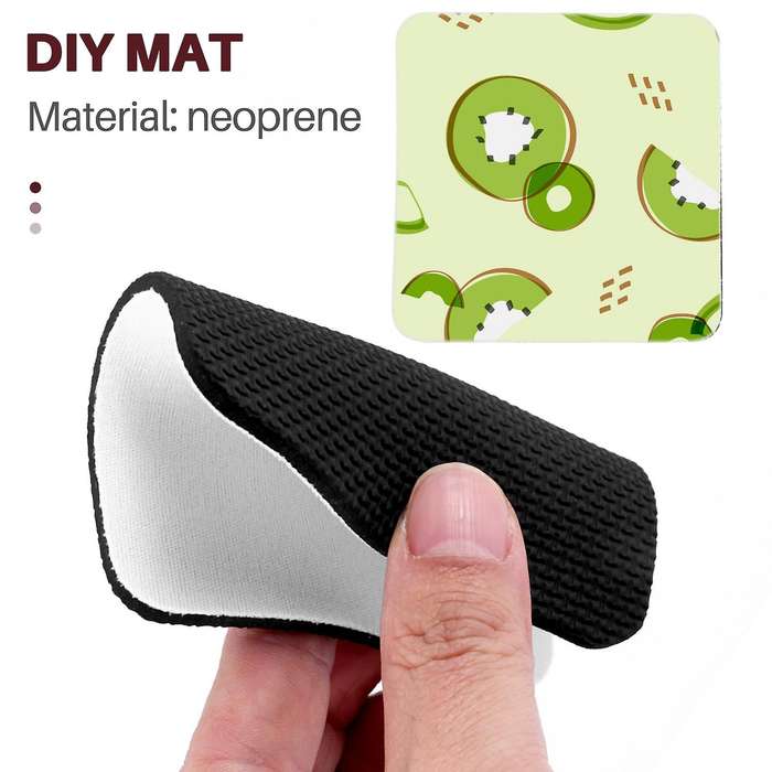 35 Pieces Square Sublimation Blank Cup Mat Compatible DIY Home Kitchen Decor