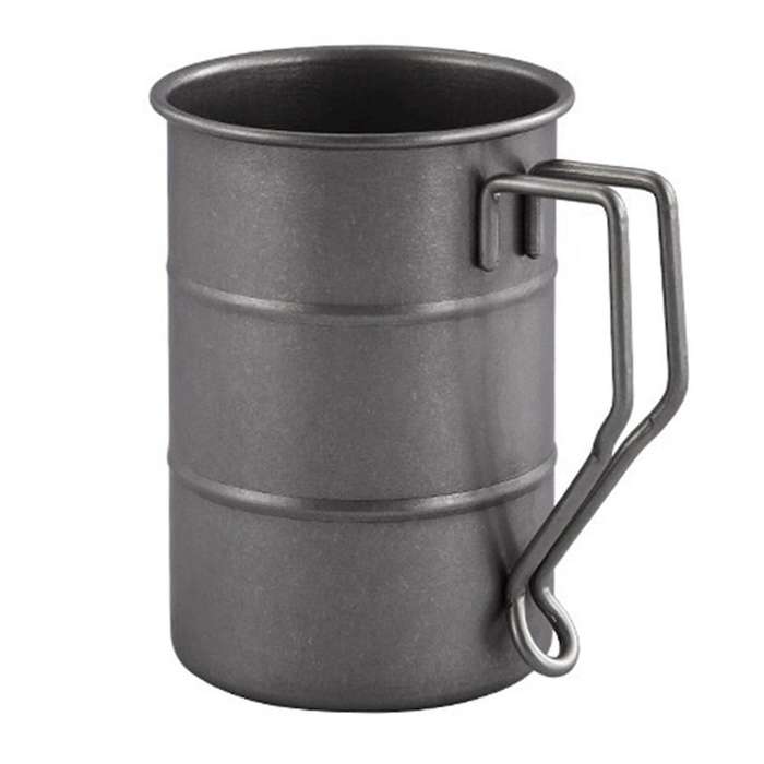 350Ml/12Oz Retro Industrial Style Beer Mug 304 Stainless Steel Mug,Distressed Outdoor Camping Cup Tr