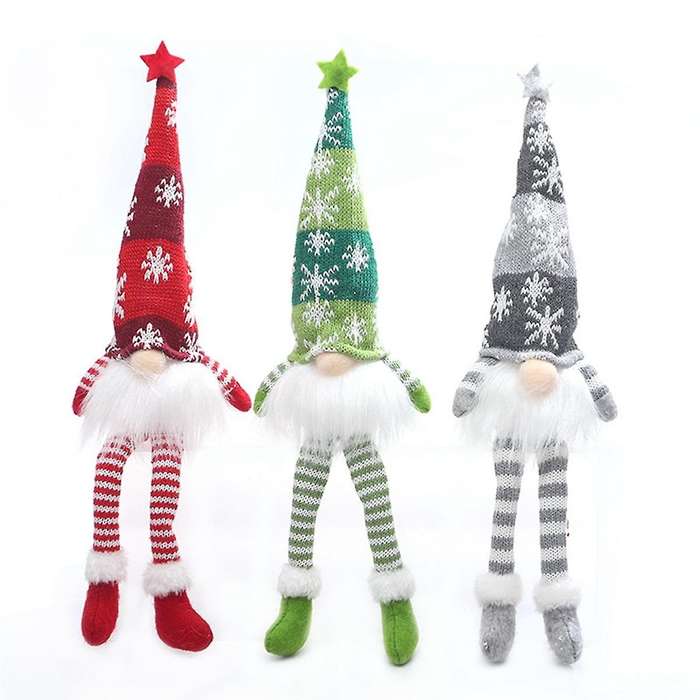 35cm Glowing Gnome Christmas Decor Faceless Doll Night Light Home Navidad Natal 2024 New Year Childr