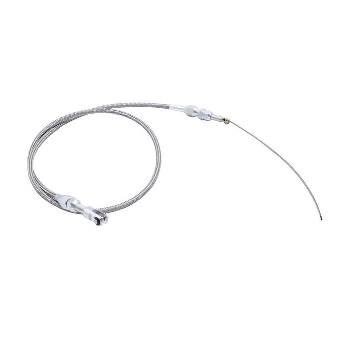 36 Inch Engine Throttle Cable Stainless Steel Braided Throttle Gas Cable for LS1 4.8 5.3 5.7 6.0