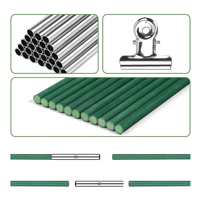 36 PCS Green House Hoops Grow Tunnel 6 Sets of 8.5 FT Long Garden Hoops Kit, Rust-Free Fiberglass R