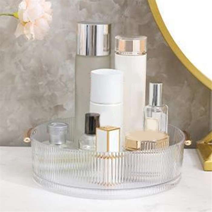 360 Rotating Makeup Organizer for Vanity,Revolving Perfume Skincare Organizers,Spinning Bathroom Org