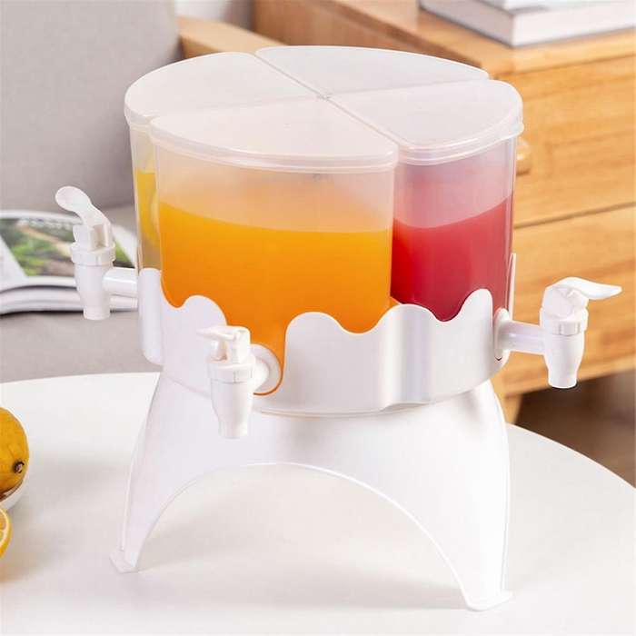360Rotating 5.2L Cold Kettle with Faucet Refrigerator Juice Teapot Cold Drink Bucket Container Dispe