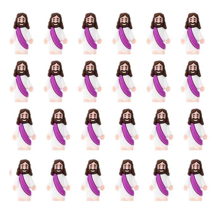 36PCS Mini Jesus Figurine Easter Decorations Jesus Toys Baby Jesus Figure Christ Religious Saviors J
