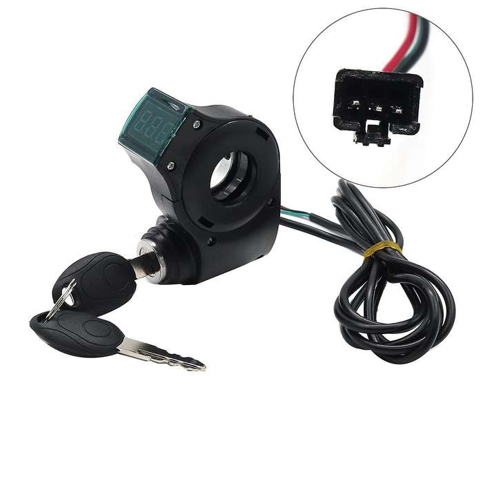 36v-60v E-scooter Lcd Display+lgnition Lock Key Throttle Nfc Card for Vsett 8 8+ 9 9+ for Zero 8 9 1
