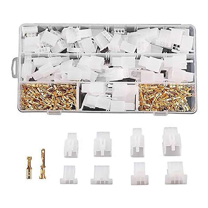 380Pcs Car Connector and Kit, 2 3 4 6 Pin Car Connector Classification Kit, 2.8 mm Car Connector Kit